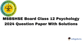 Maharashtra Board 2024 Class 12 Psychology (48-J-962)  Question Paper (Available) :Download Solution PDF with Answer Key